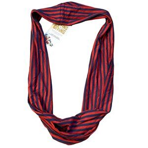 Red & Blue Striped Infinity Scarf By Persnickety Clothing Co. Girls Small NWT